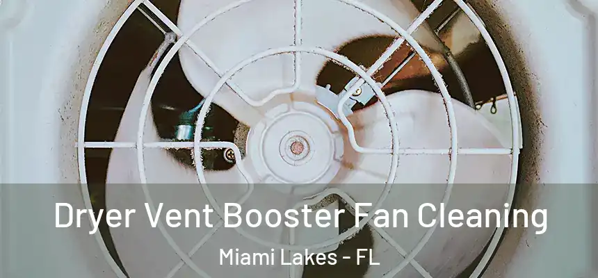 Dryer Vent Booster Fan Cleaning Miami Lakes - FL